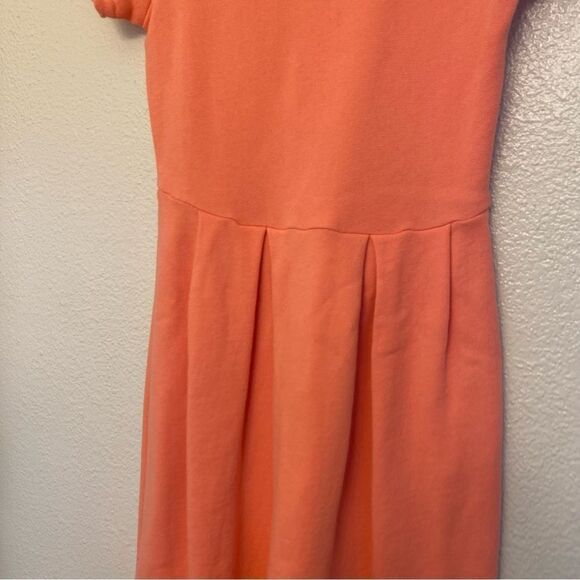 Crewcuts J Crew Girls orange cozy t Shirt Dress necklace embellishment 12 - Picture 6 of 10